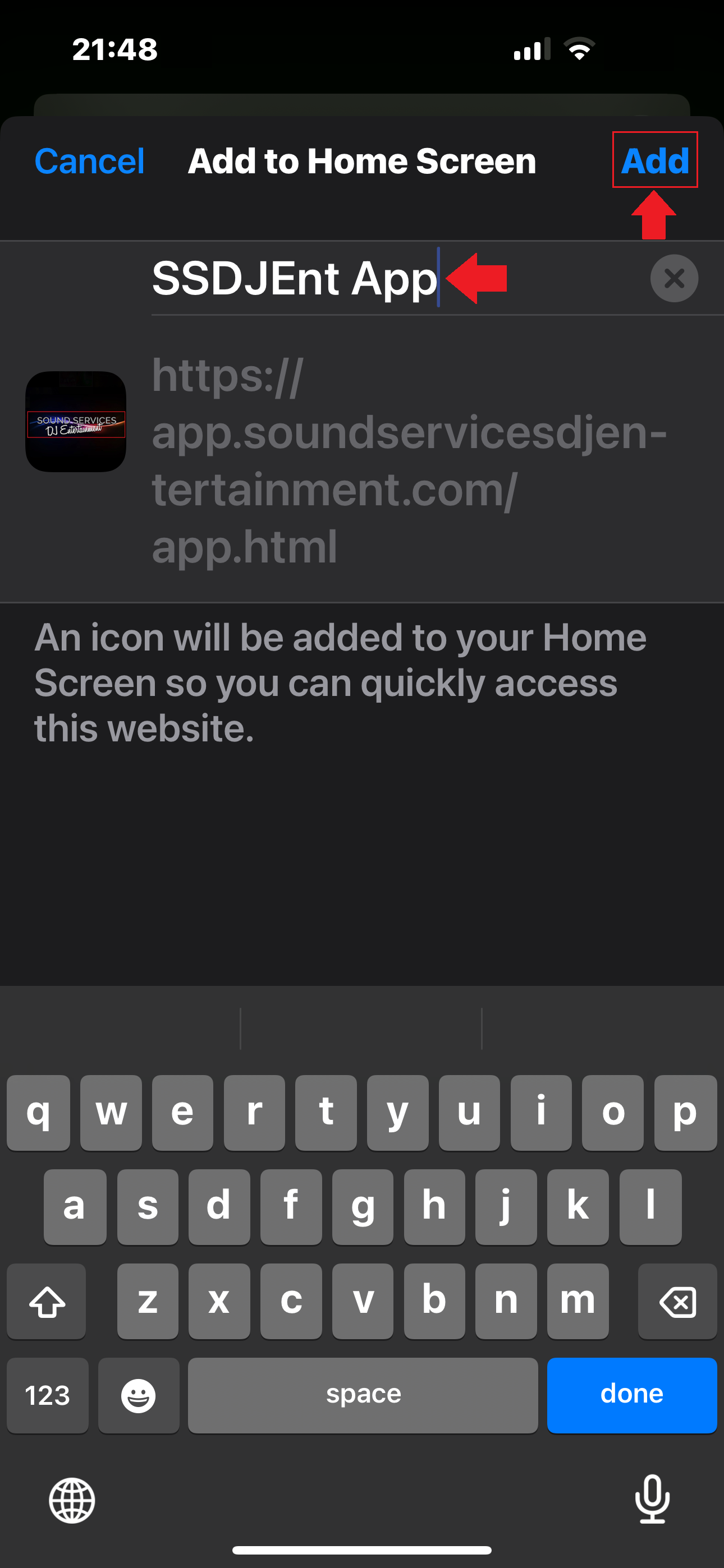 Safari Step 3